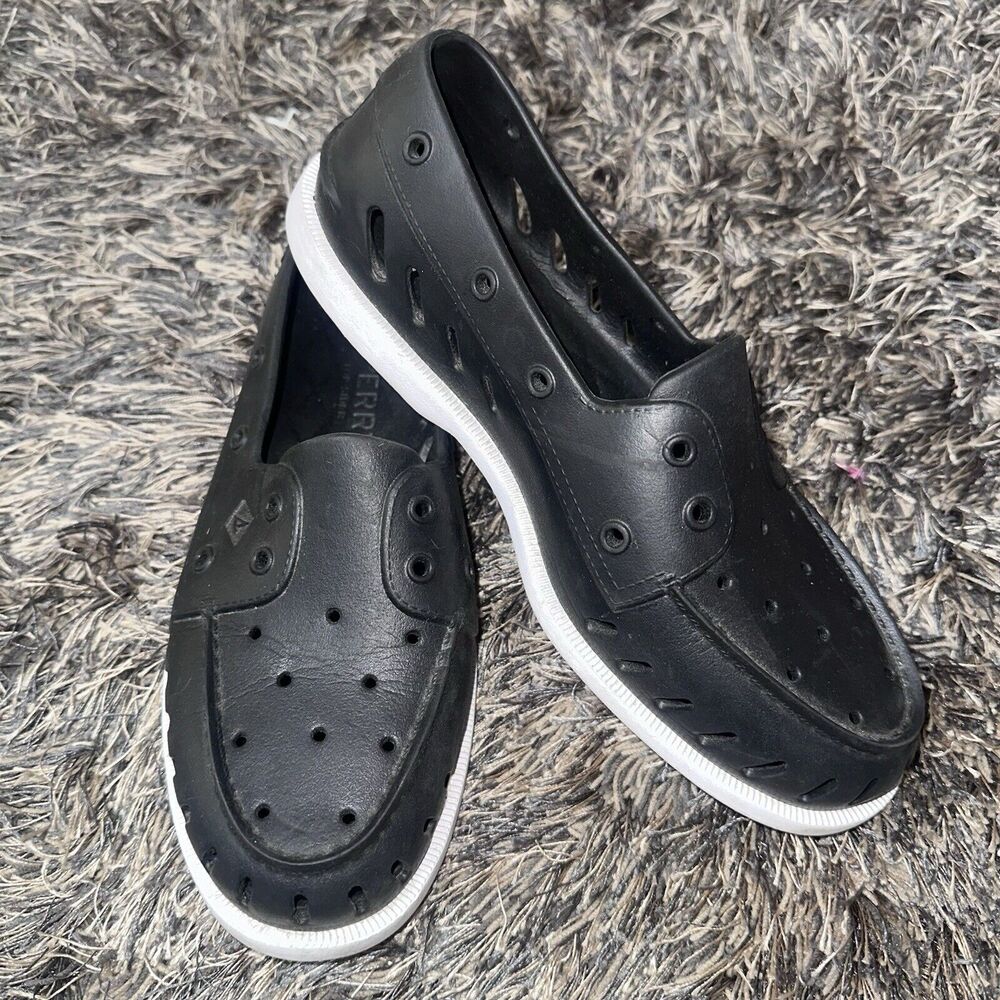 Sperry Authentic Original Float Cozy Boat Shoe STS23886 NAVY Men 9/Women 11 EUC